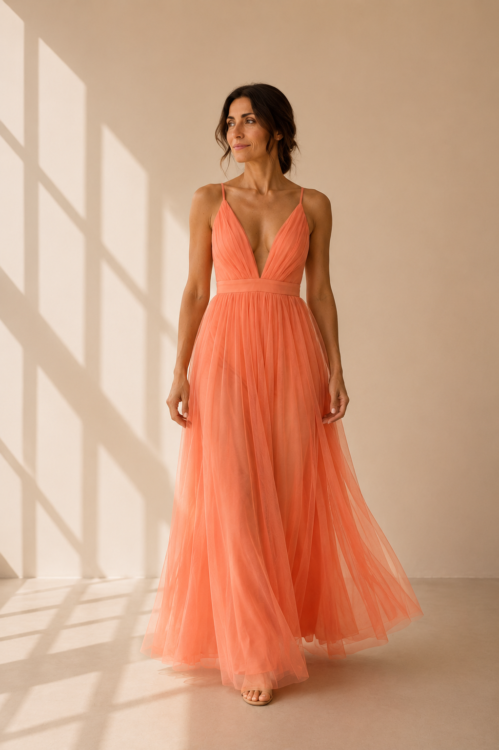 Ginevra | Vestido Maxi Luz Coral