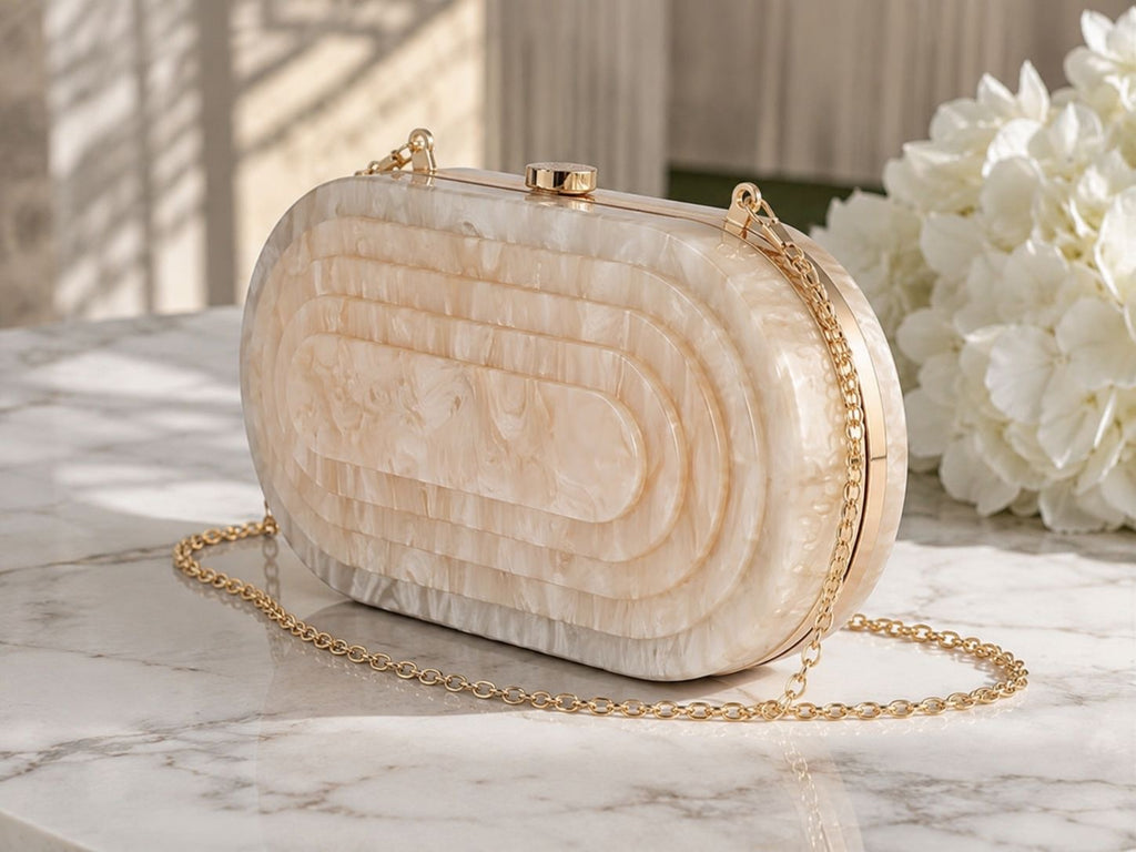 Bolso efecto marmol