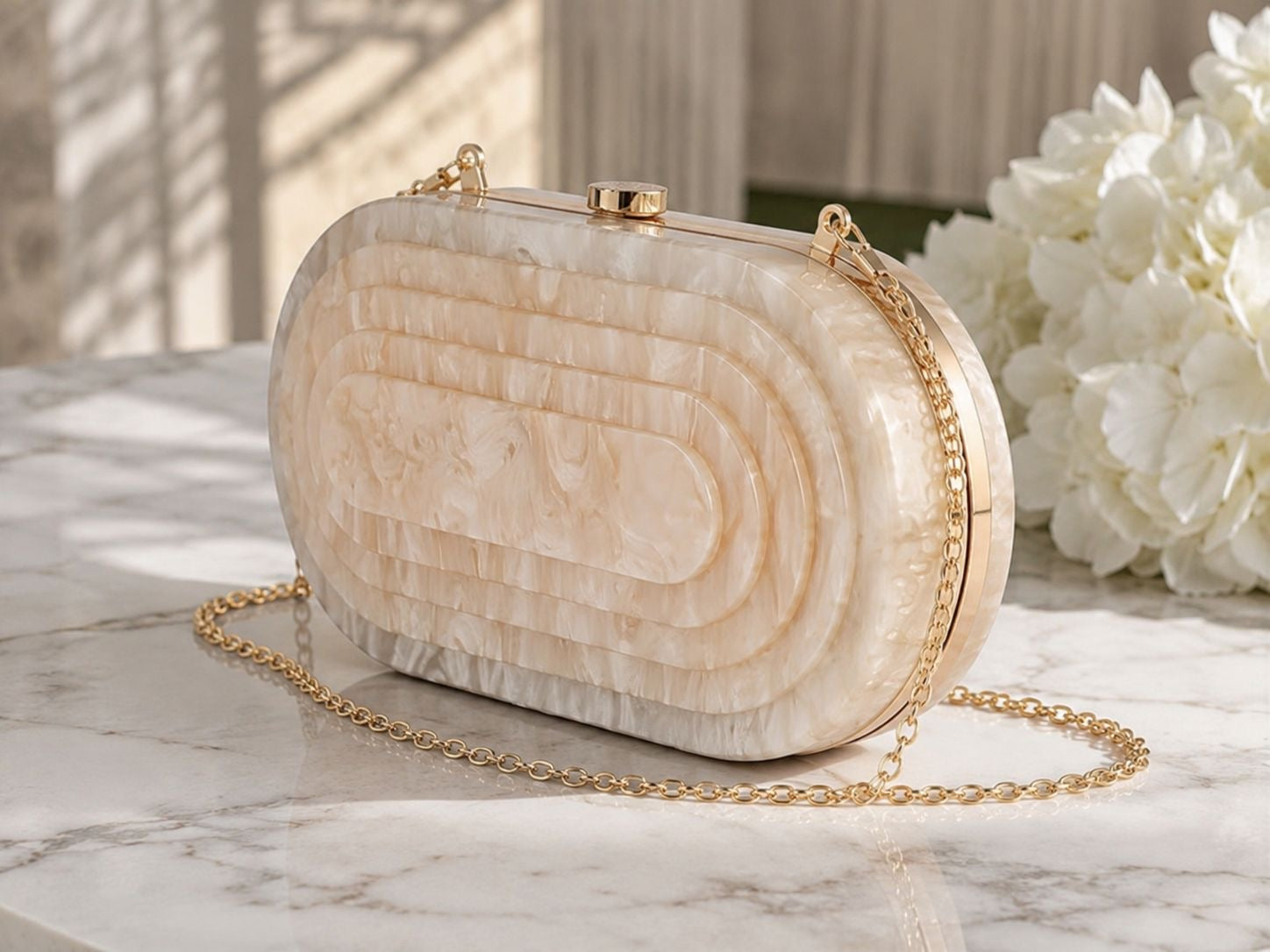 Bolso efecto marmol