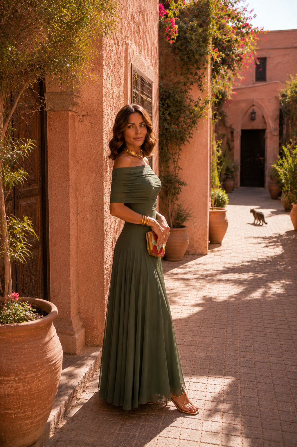Vestido de Toledo en verde