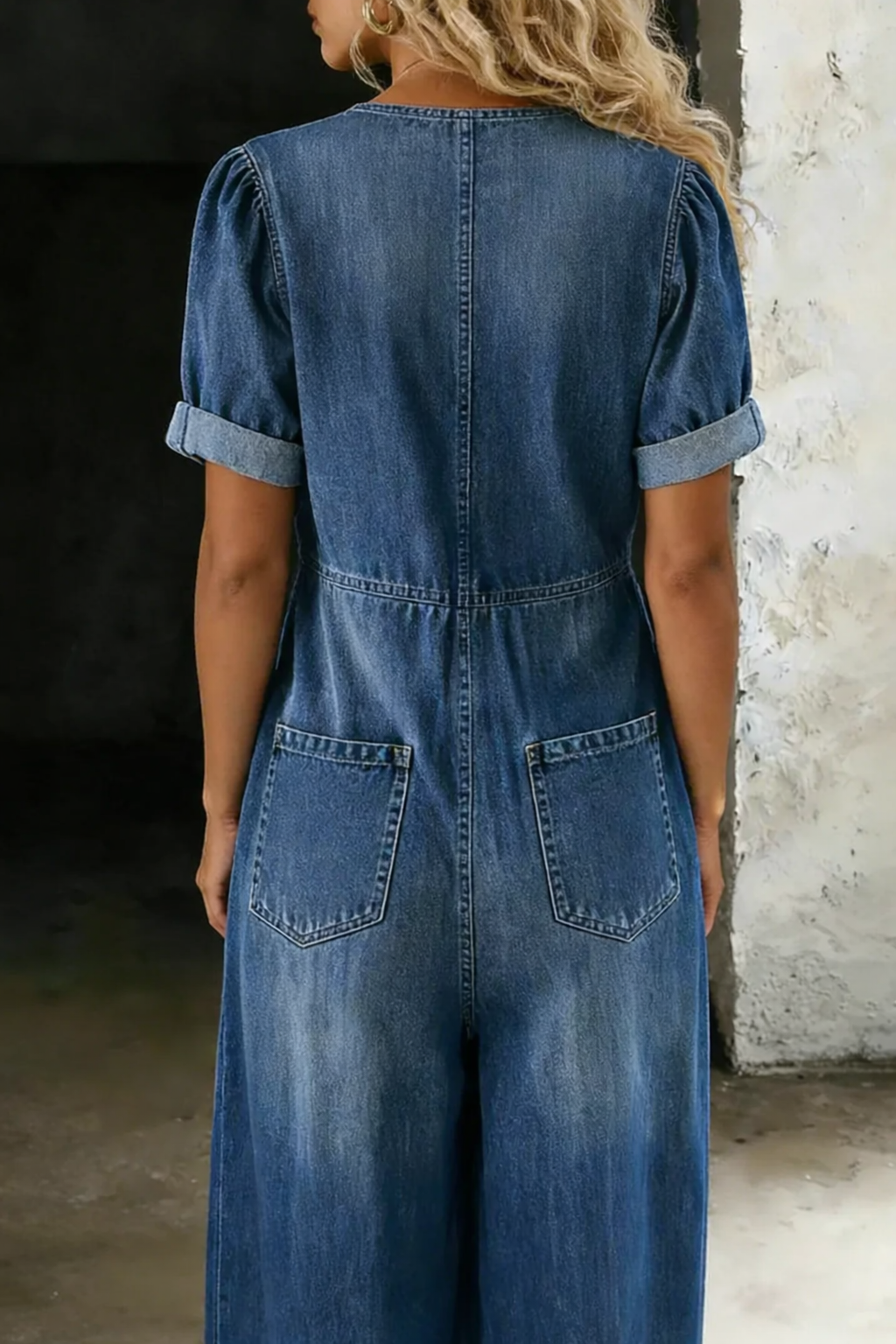 Maya™ | Mono denim cuello en V