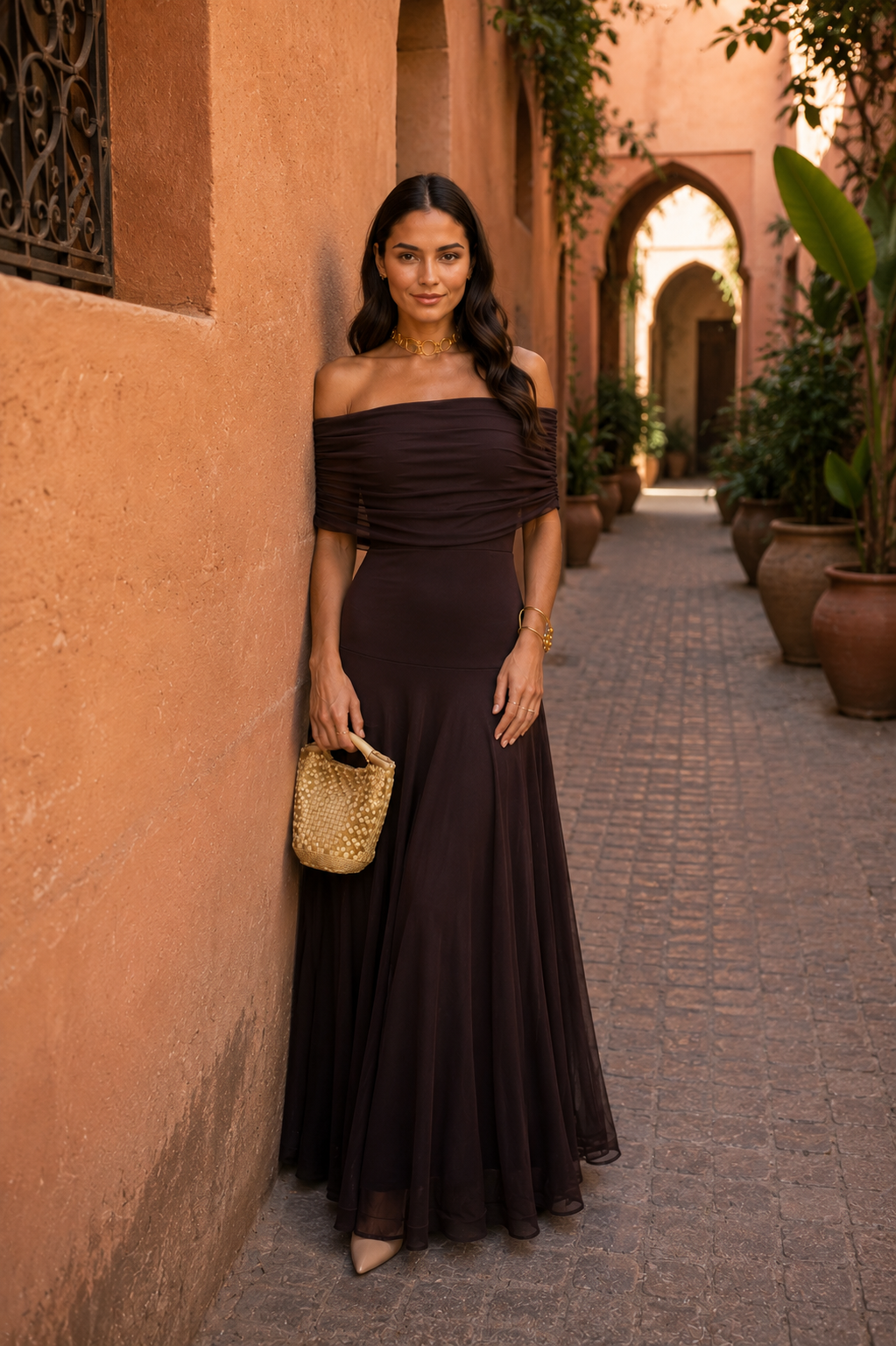 Vestido Toledo en color marrón
