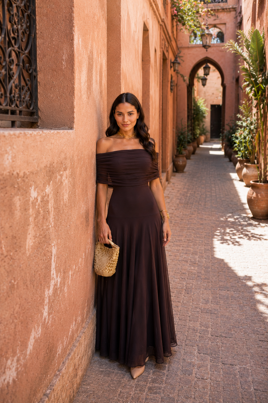 Vestido Toledo en color marrón