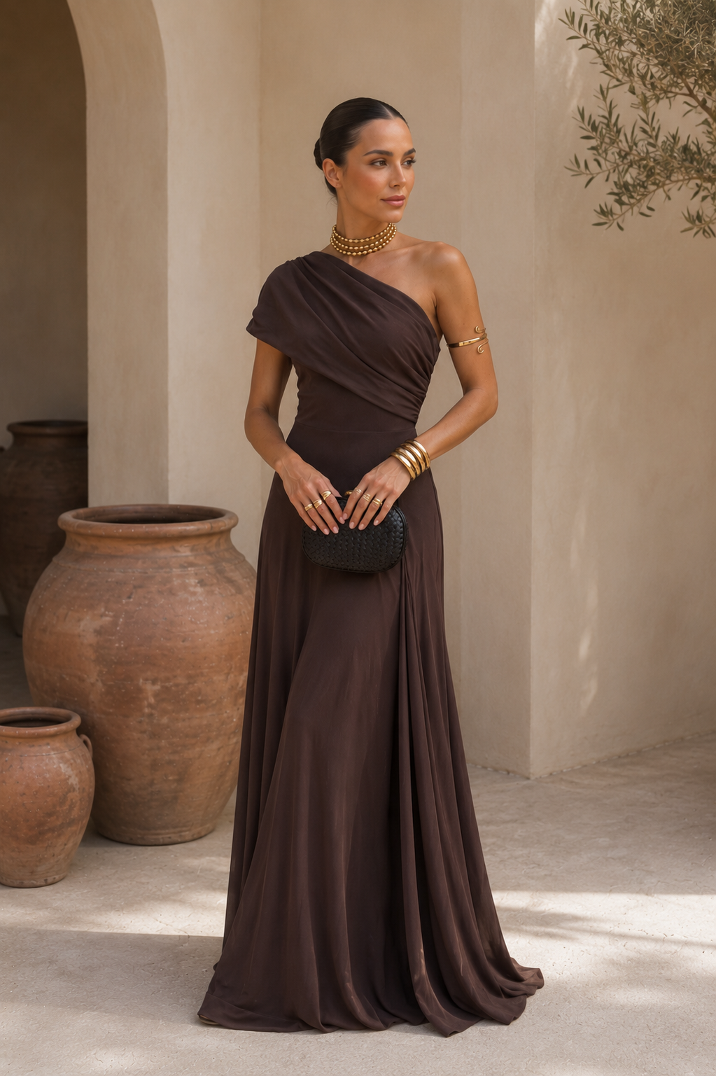 Vestido Toledo en color marrón