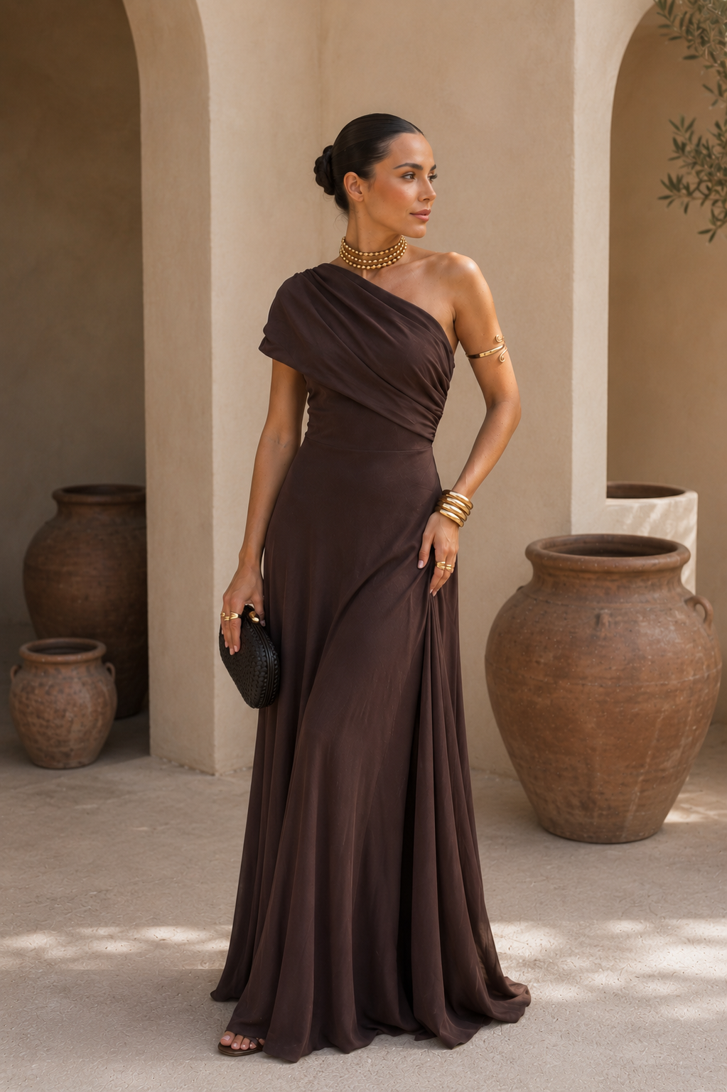 Vestido Toledo en color marrón