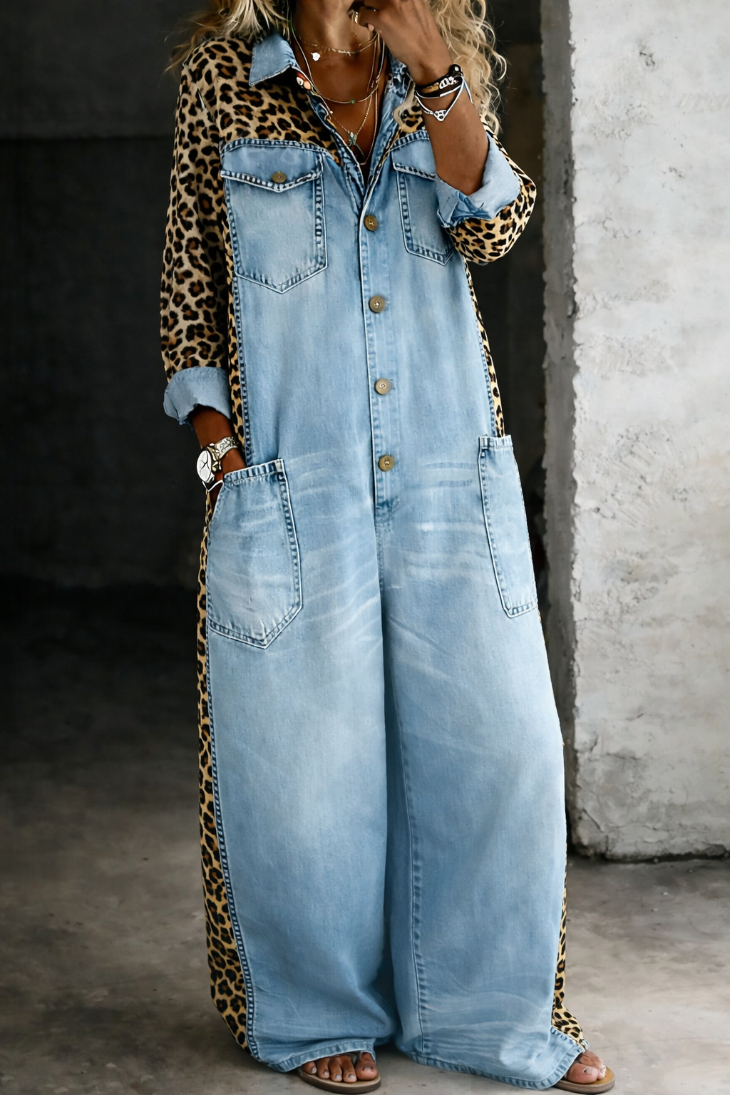 Amanda™ | Mono camisa vaquero