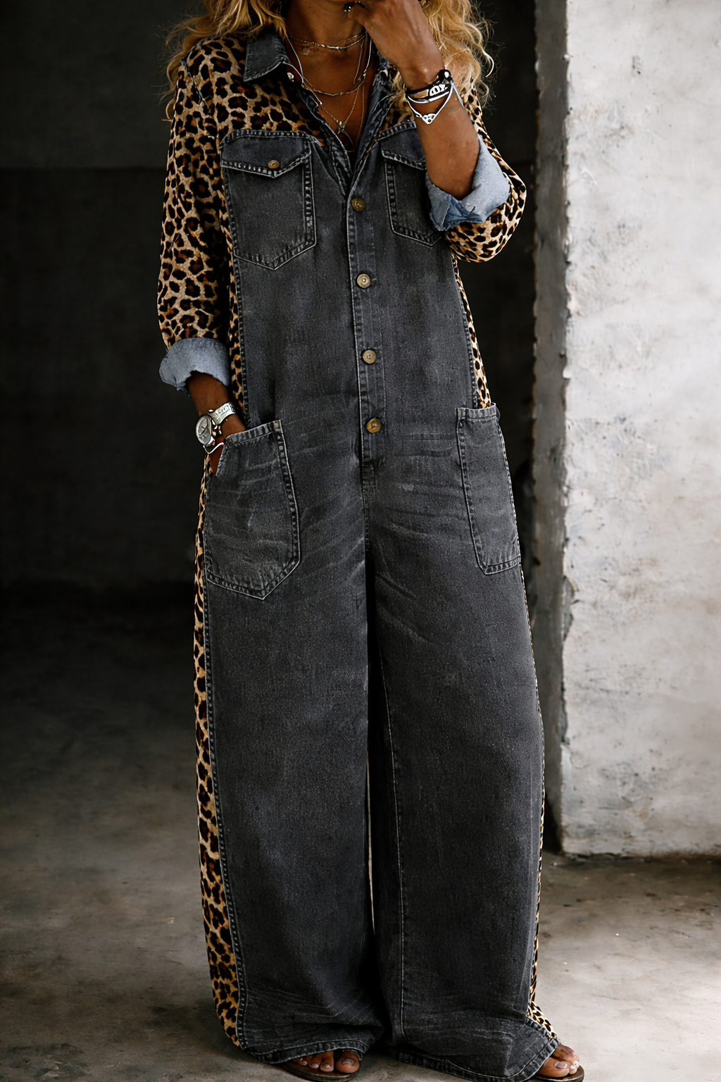 Amanda™ | Mono camisa vaquero