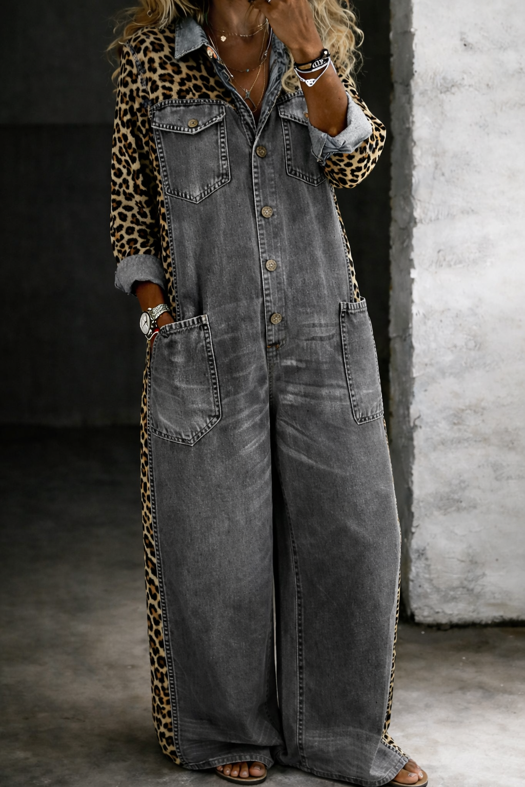 Amanda™ | Mono camisa vaquero