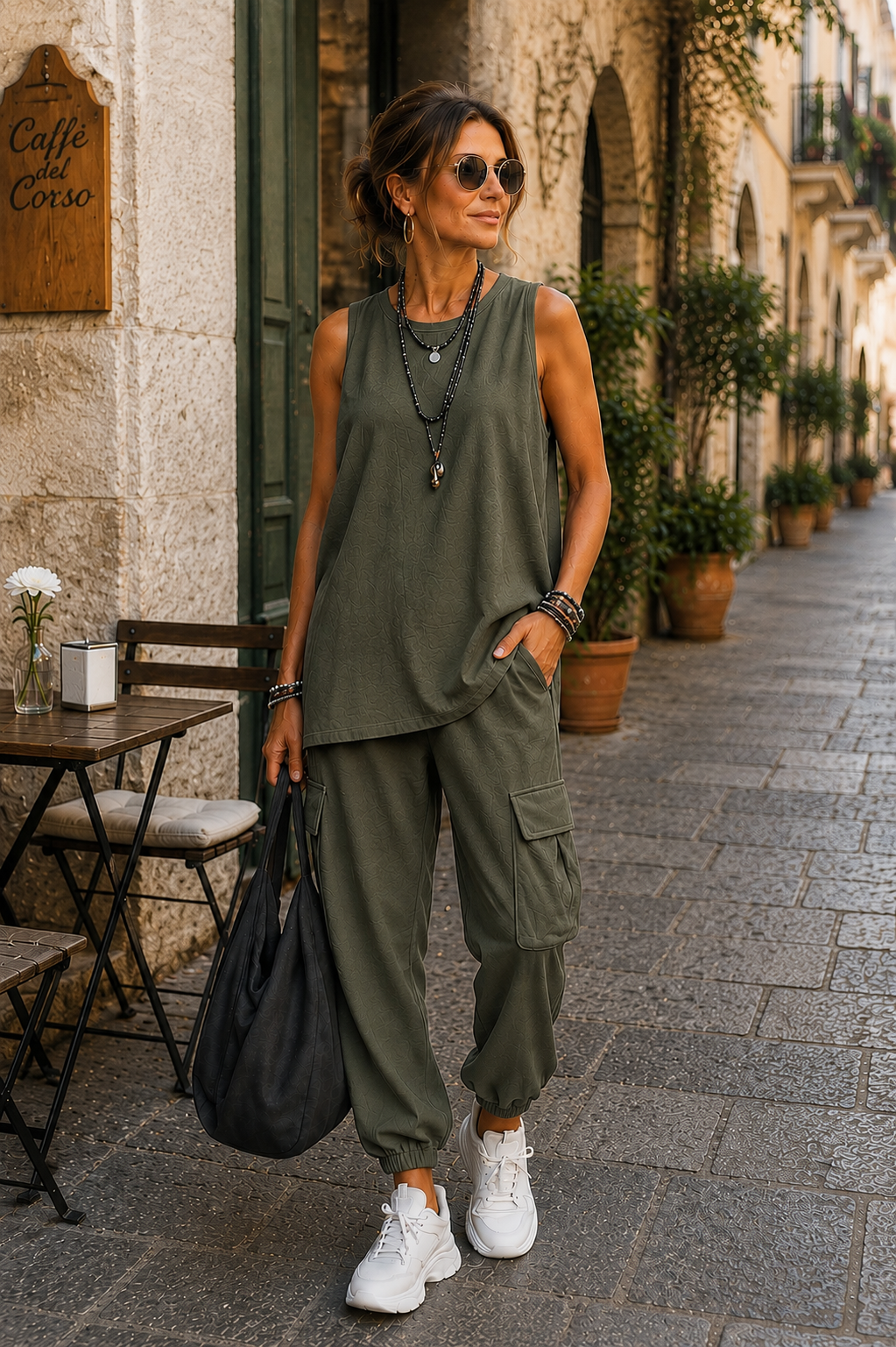 Valentina | Conjunto Casual Suave con Bolsillos