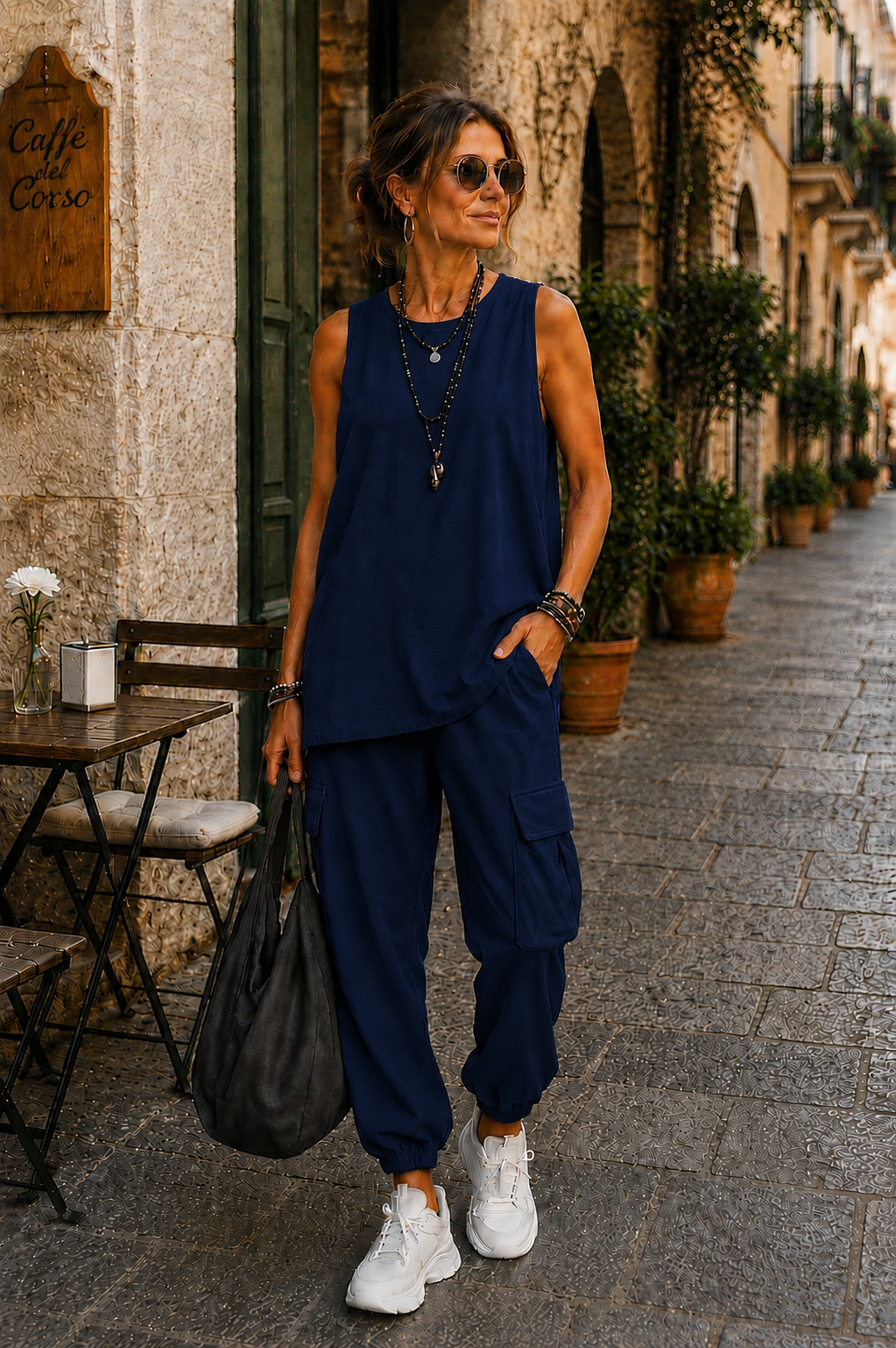 Valentina | Conjunto Casual Suave con Bolsillos