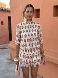Aitana | Conjunto estampado de blusa y falda