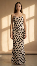 Stefania | Vestido lunares con lazo