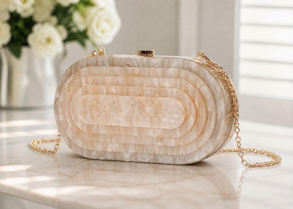 Bolso efecto marmol