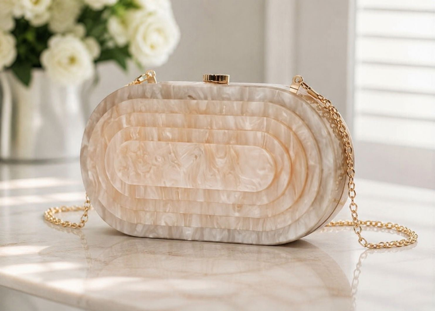 Bolso efecto marmol