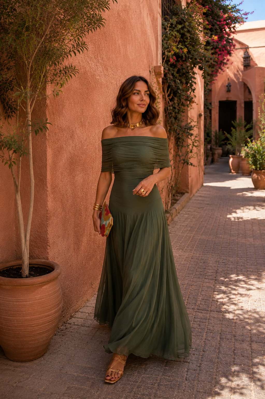 Vestido de Toledo en verde