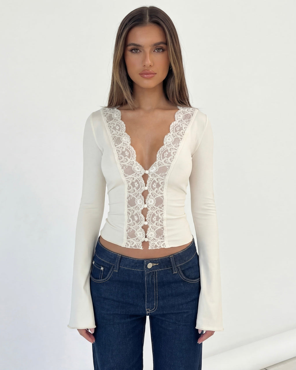 AMARA | Top Manga Larga Lace Muse