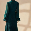 Helena - Vestido midi con pliegues