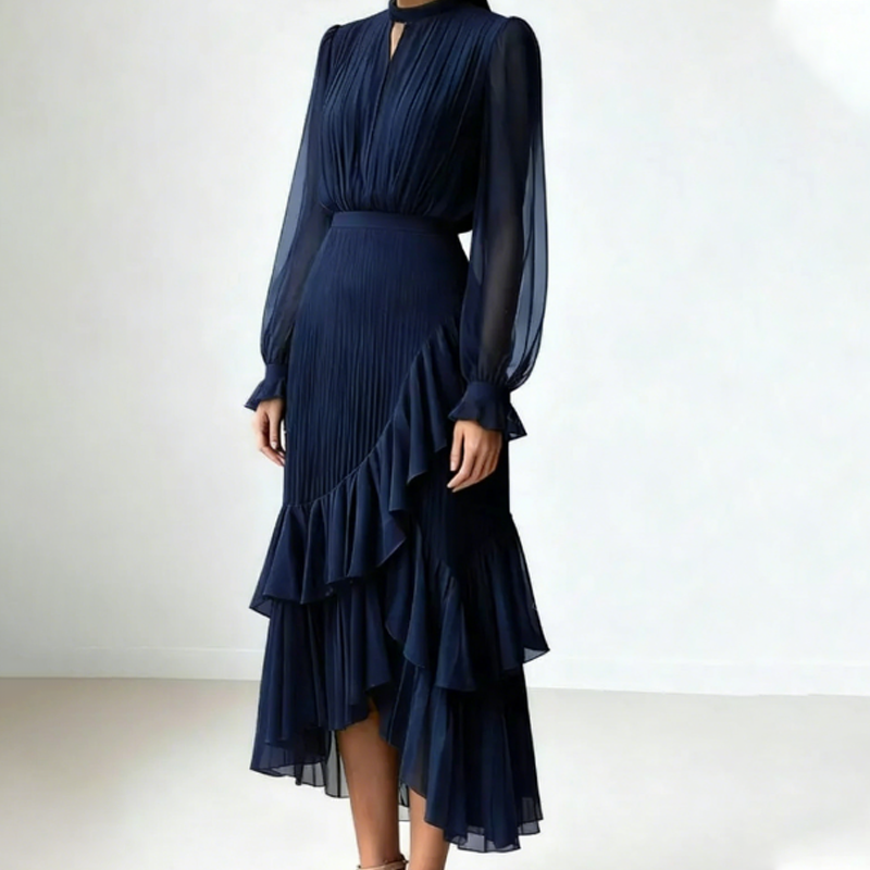 Helena - Vestido midi con pliegues